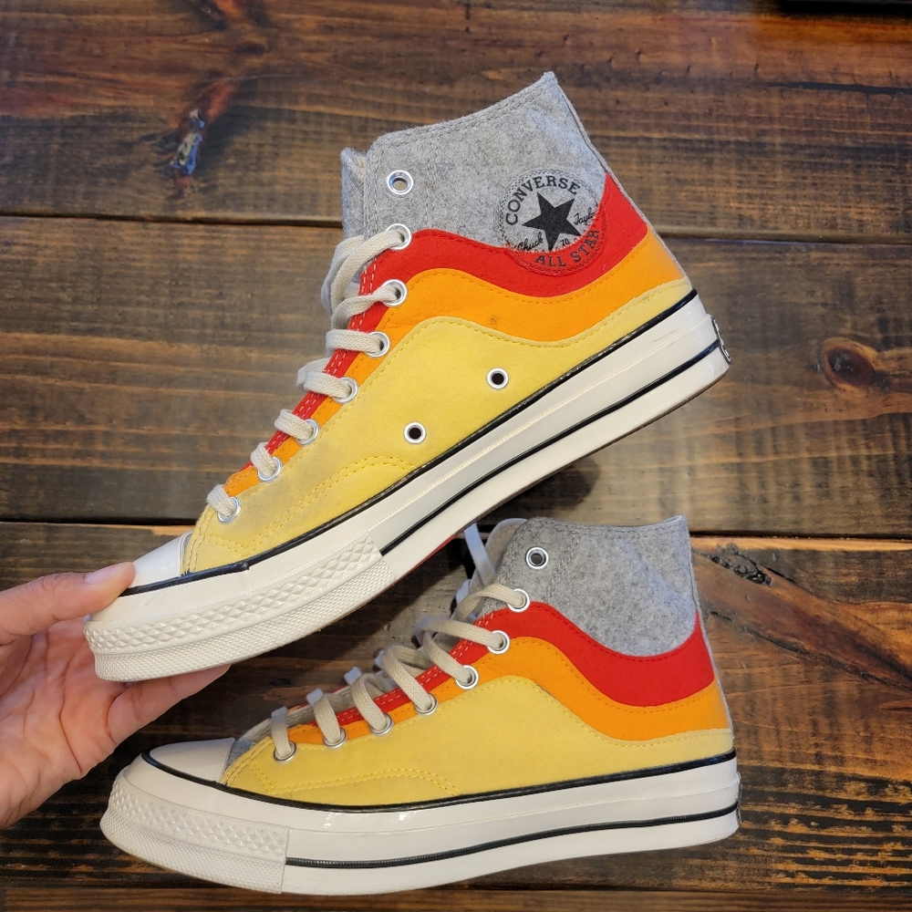 Converse All Star Felt High Top Sneakers W 10
